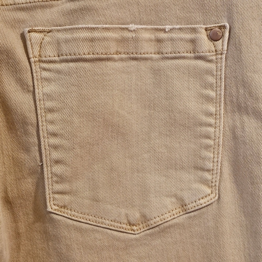 Judy Blue Womens Khaki Tan Garment Dyed Flare Jeans JB88504 13/31 Distressed - Picture 7 of 11